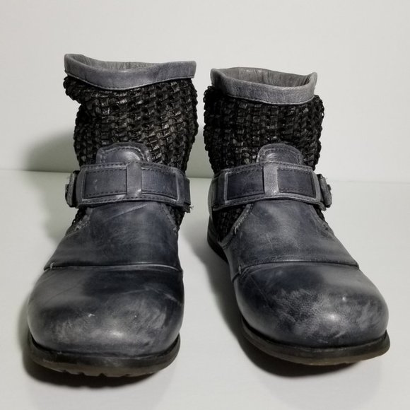 Women's Gray Ankle Boots - Picture 6 of 13